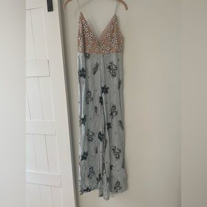 Topshop floral jumpsuit